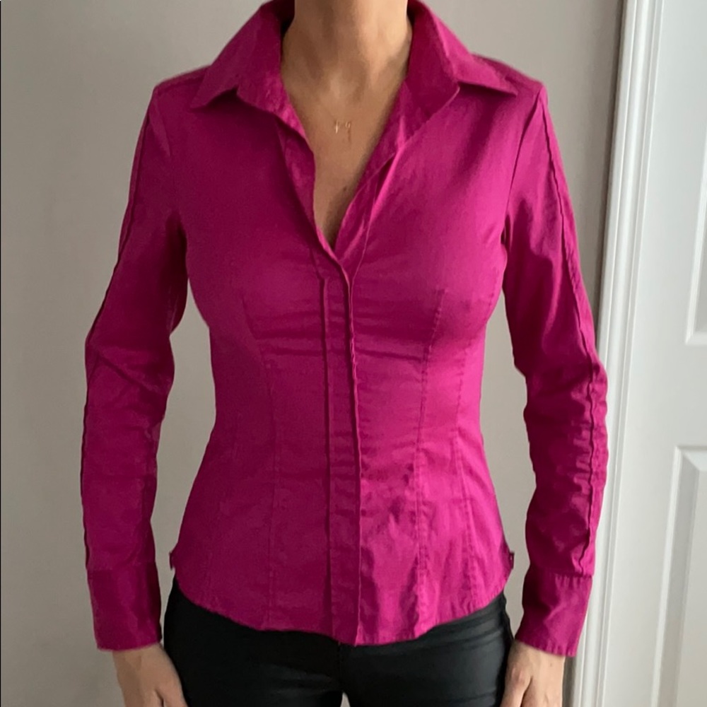 Hugo Boss magenta women’s shirt